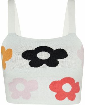swirly Top  zmiešané farby / biela