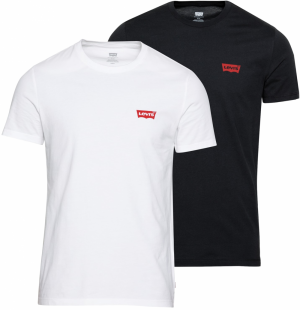 LEVI'S ® Tričko '2Pk Crewneck Graphic'  červená / čierna / biela