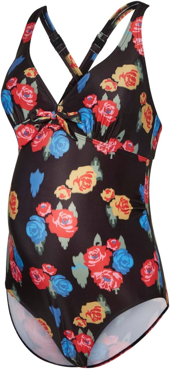 MAMALICIOUS Jednodielne plavky 'Jane'  modrá / žltá / červená / čierna