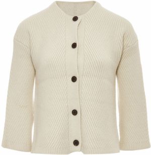 RISA Kardigán  biela ako vlna