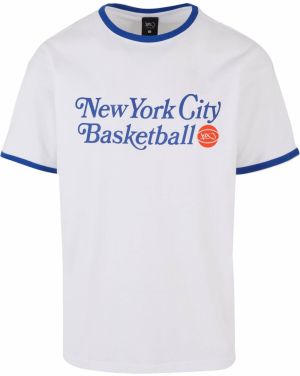 K1X Tričko 'NYC BB'  modrá / homárová / biela