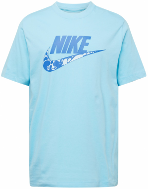 Nike Sportswear Tričko 'FUTURA'  vodová / modrofialová / biela