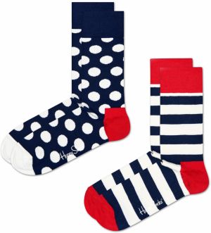 Happy Socks Ponožky '2-Pack Big Dot Socks'  tmavomodrá