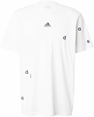 ADIDAS SPORTSWEAR Funkčné tričko 'Embroidery'  čierna / biela