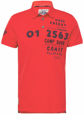 CAMP DAVID Tričko  námornícka modrá / červená / čierna
