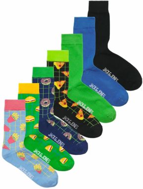 JACK & JONES Ponožky 'JUNKS'  modrá / zelená / čierna / biela