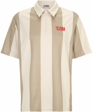 FCBM Tričko 'Amir'  béžová / svetlobéžová / červená