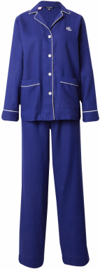 Lauren Ralph Lauren Pyžamo  námornícka modrá / šedobiela