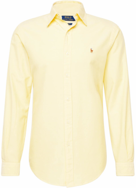 Polo Ralph Lauren Košeľa  svetlomodrá / koňaková / žltá / biela