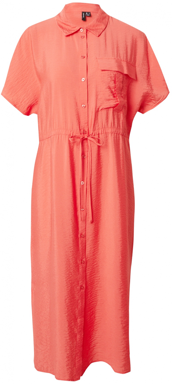 VERO MODA Košeľové šaty 'IRIS'  melónová