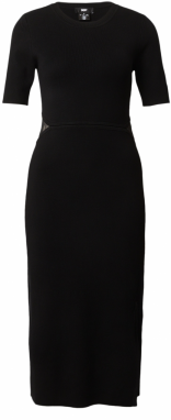 DKNY Pletené šaty  čierna
