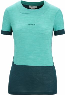 ICEBREAKER Funkčné tričko 'ZoneKnit'  tyrkysová / smaragdová