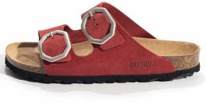 Bayton Šľapky 'Atlas'  burgundská / strieborná