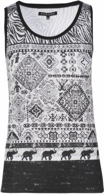 KOROSHI Top  čierna / biela