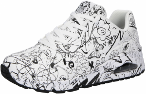 SKECHERS Nízke tenisky 'Uno'  čierna / biela