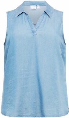 Vero Moda Curve Blúzka 'CHARPER'  modrá denim