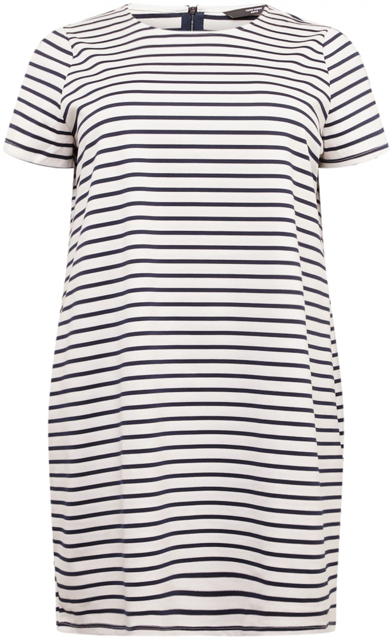 Vero Moda Curve Šaty 'CABBY'  čierna / biela