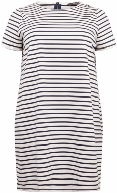 Vero Moda Curve Šaty 'CABBY'  čierna / biela