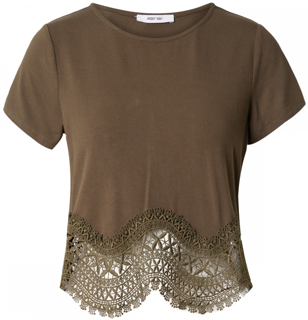 ABOUT YOU Tričko 'Chiara Shirt'  kaki
