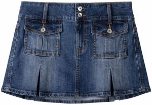 Bershka Sukňa  modrá