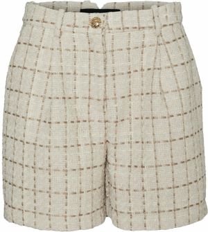 VERO MODA Plisované nohavice 'MILEY'  béžová / hnedá