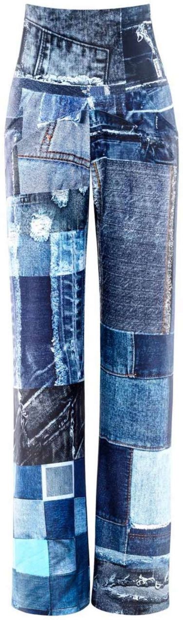 Winshape Športové nohavice 'CUL101C'  tmavomodrá / modrá denim / svetlomodrá