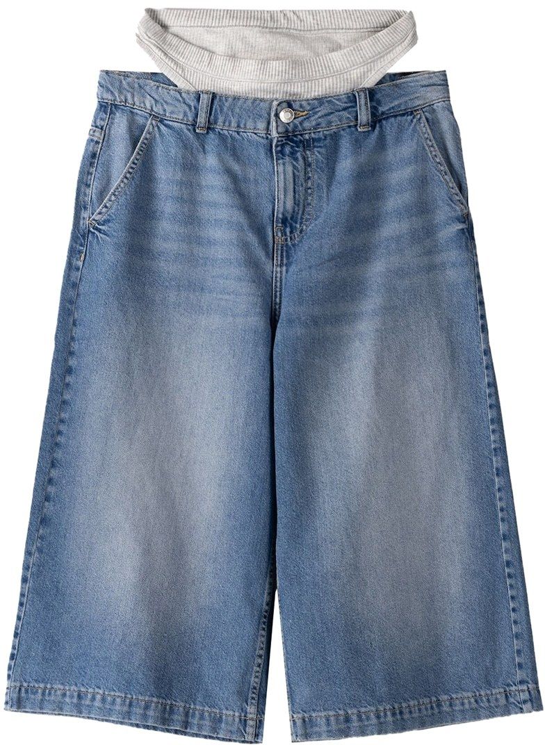 Bershka Džínsy  modrá