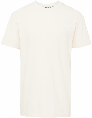 Superdry Tričko  šedobiela