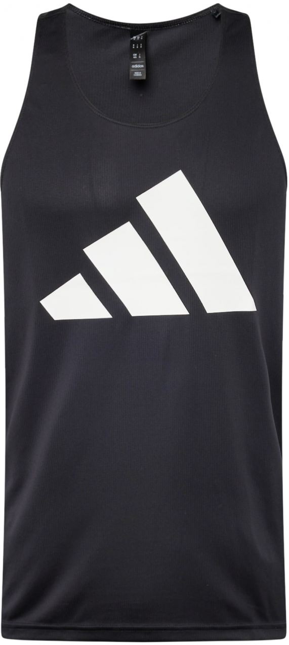 ADIDAS PERFORMANCE Funkčné tričko 'Run it'  čierna / biela