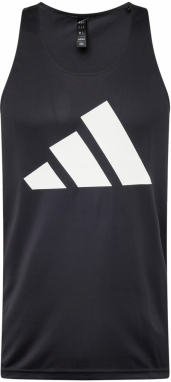 ADIDAS PERFORMANCE Funkčné tričko 'Run it'  čierna / biela