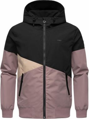 Ragwear Funkčná bunda 'Renad'  béžová / svetlofialová / čierna