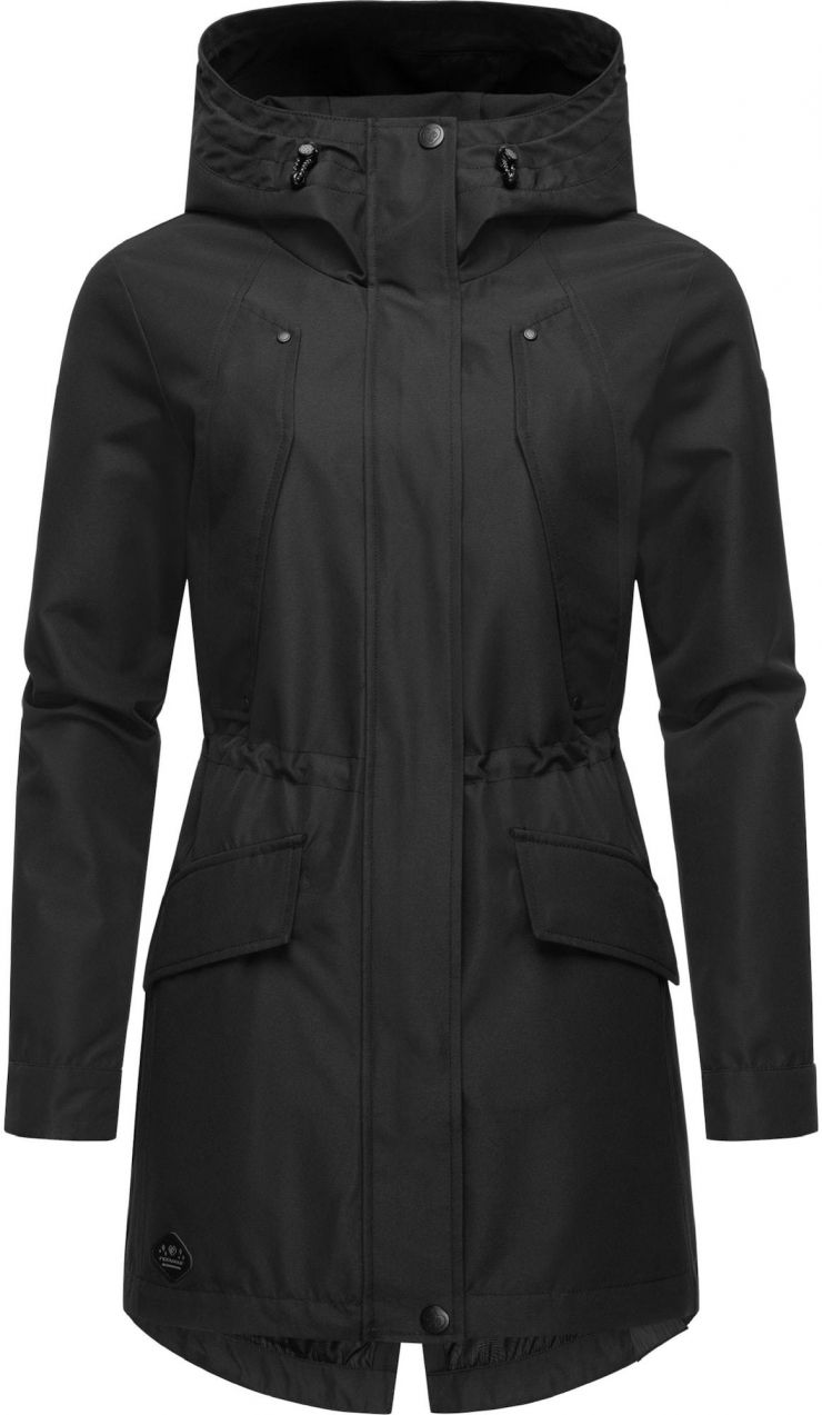 Ragwear Funkčný kabát 'Begonia'  čierna