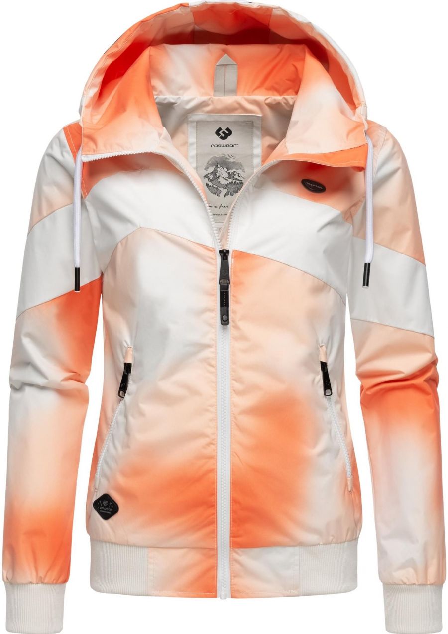 Ragwear Funkčná bunda 'Nuggie'  oranžová / biela
