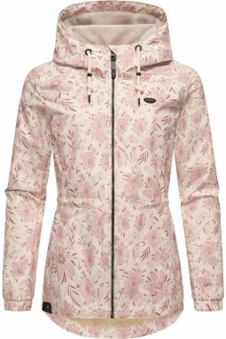 Ragwear Funkčná bunda 'Dankka Spring'  rosé / púdrová / čierna