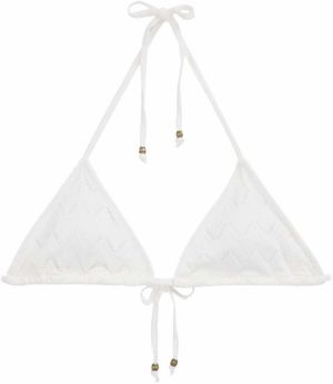 WE Fashion Bikinový top  biela