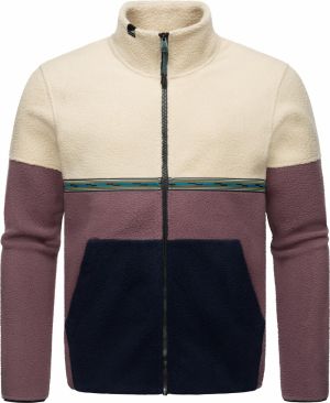 Ragwear Flisová bunda 'Lonndy'  béžová / svetlofialová / čierna
