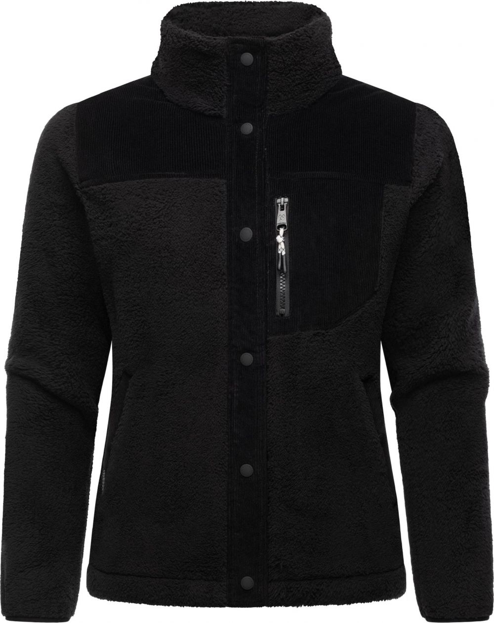 Ragwear Flisová bunda 'Appopis Block'  čierna