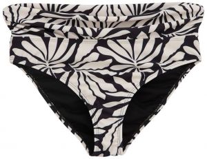 WE Fashion Bikinové nohavičky  čierna / biela