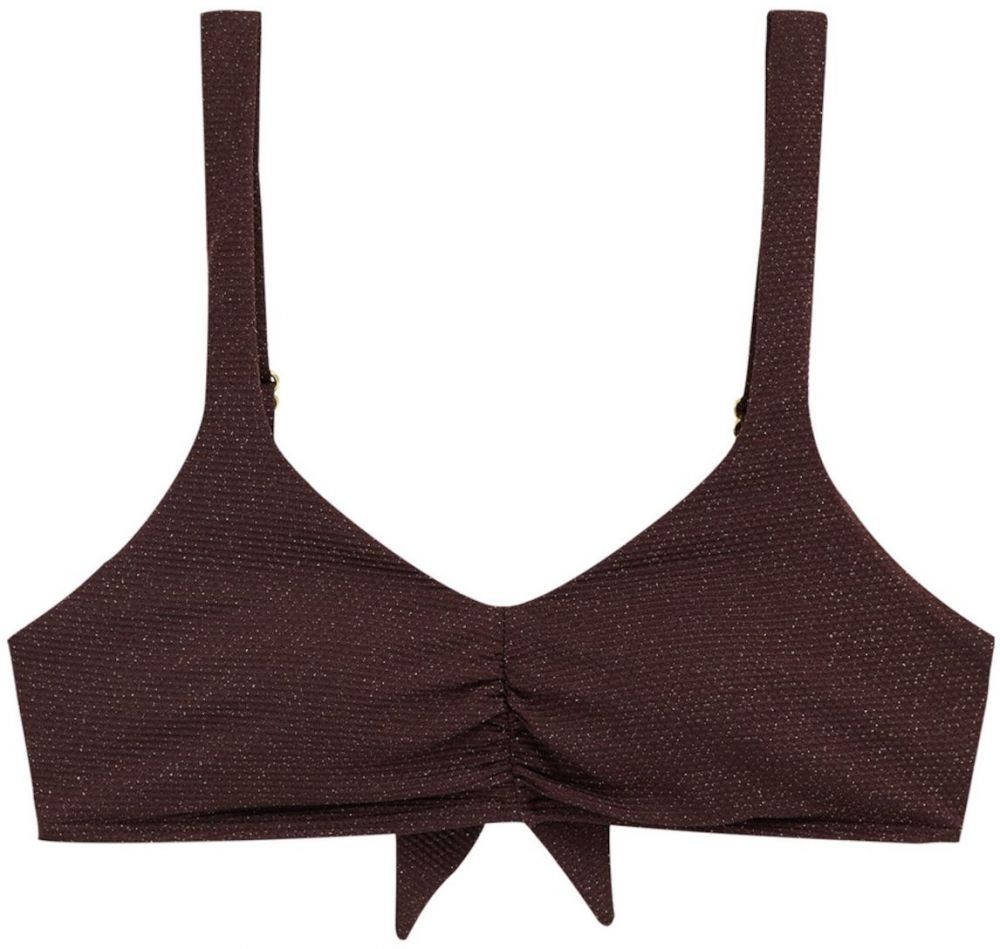 WE Fashion Bikinový top  čokoládová
