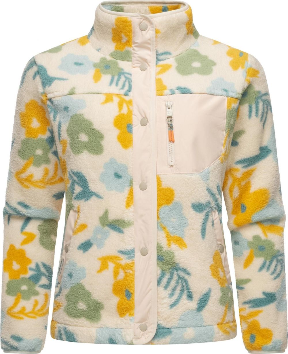 Ragwear Flisová bunda 'Appopis'  béžová / svetlomodrá / tmavožltá / zelená