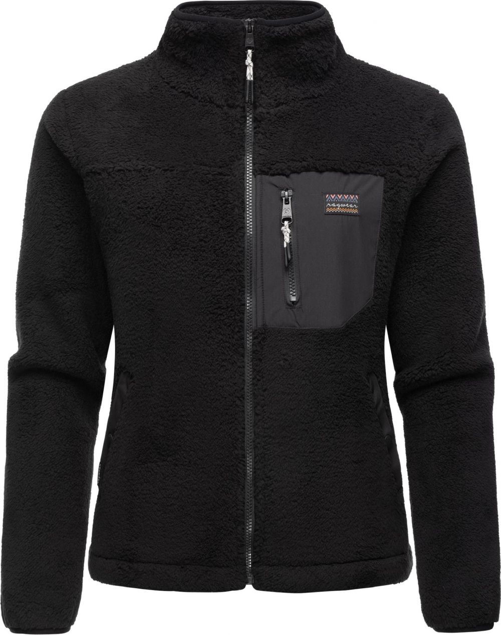 Ragwear Flisová bunda 'Alaris'  tmavosivá / čierna