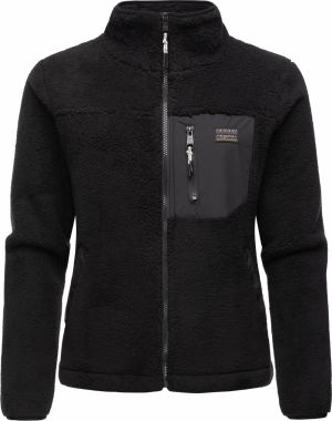 Ragwear Flisová bunda 'Alaris'  tmavosivá / čierna