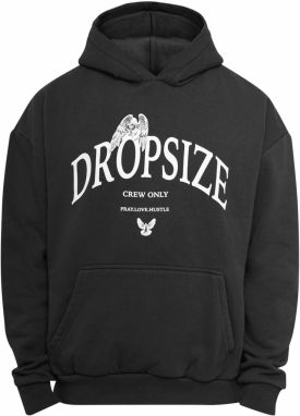 Dropsize Mikina 'Pray Love Hustle'  čierna / biela