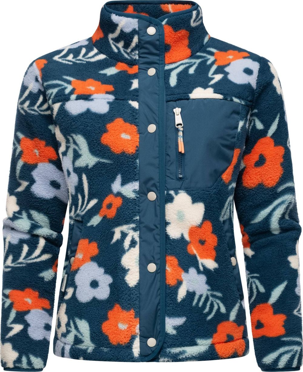 Ragwear Flisová bunda 'Appopis'  svetlomodrá / petrolejová / oranžová / biela