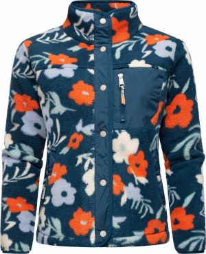 Ragwear Flisová bunda 'Appopis'  svetlomodrá / petrolejová / oranžová / biela