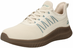 SKECHERS Nízke tenisky 'BOBS GEO'  krémová / modrozelená