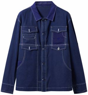 Desigual Prechodná bunda  tmavomodrá