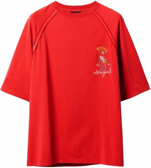 Desigual Tričko  modrá / žltá / zelená / červená / biela