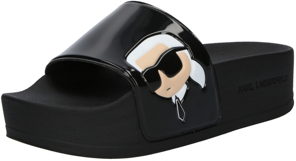 Karl Lagerfeld Šľapky  telová / čierna / biela