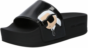 Karl Lagerfeld Šľapky  telová / čierna / biela